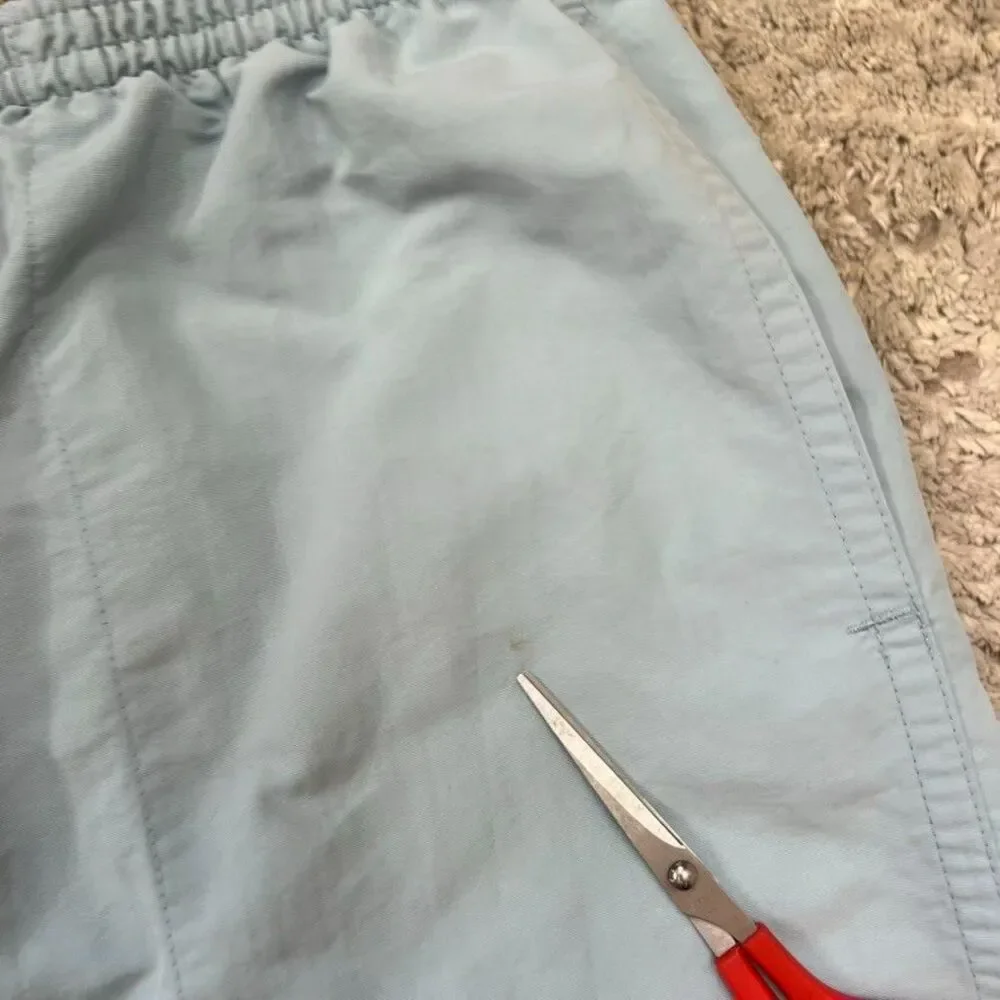 Patagonia Inner Mesh Liner Light Blue Hiking Baggie Shorts Mens Size XL